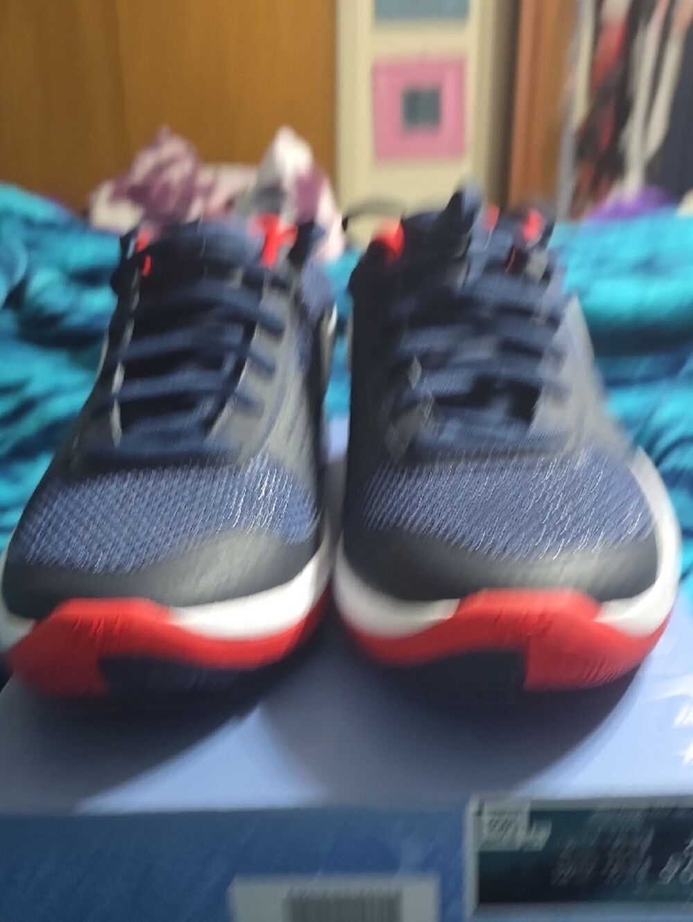 Nike Navy, Red & White Mens Athletic Sneakers - Picture 5 of 5